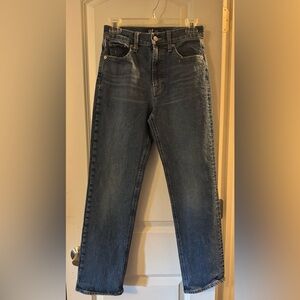 GAP Women's High Rise Straight Blue Jeans Size 25R